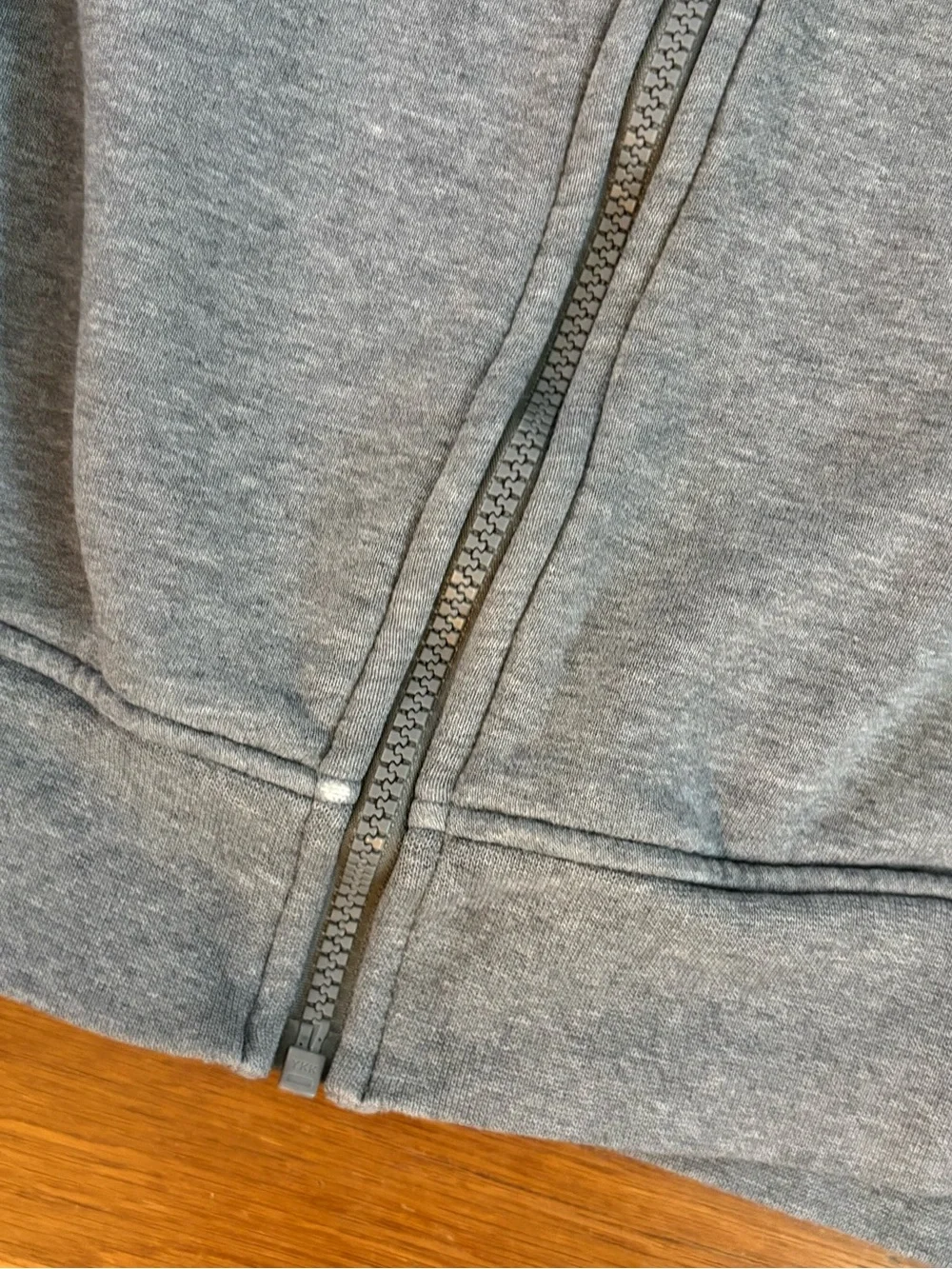 Jordan Gray Full Zip Fleece Hoodie Men’s Medium Embroidered Jumpman Signature